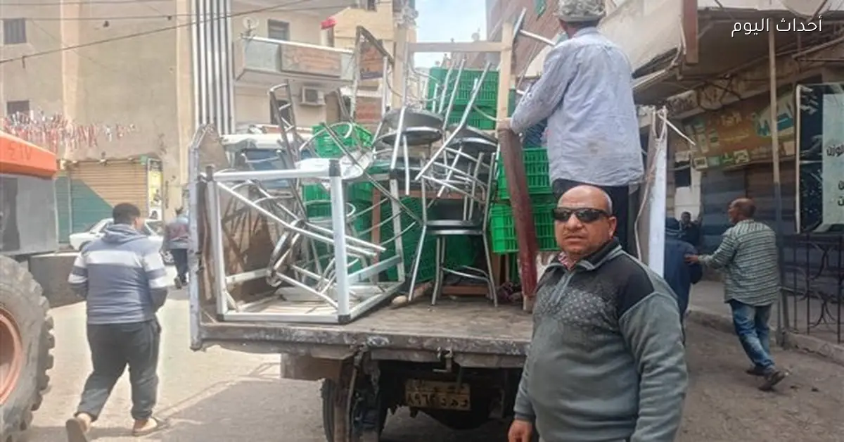 إزالة 321 حالة إشغال وتعديات في الفشن وبني سويف