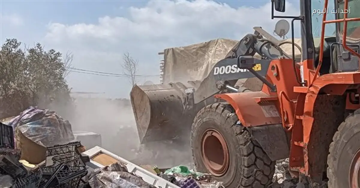 إزالة 77 حالة في المرحلة الثالثة لاسترداد أراضي الدولة بقنا