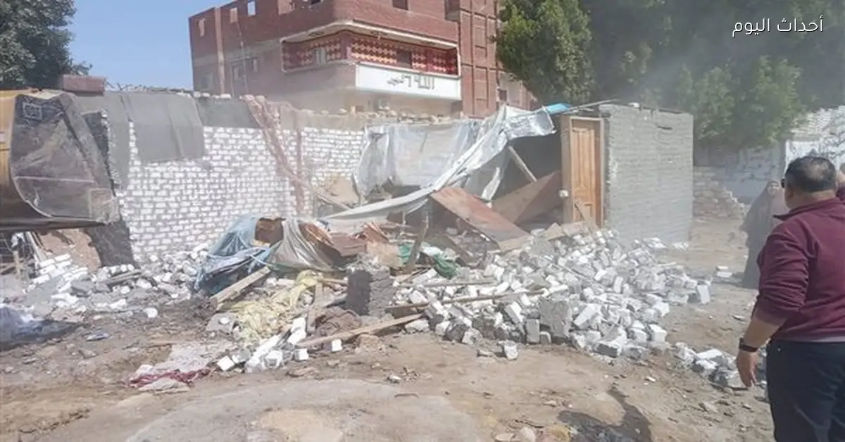 إزالة التعديات على أراضي الدولة بعرب المعمل في عتاقة