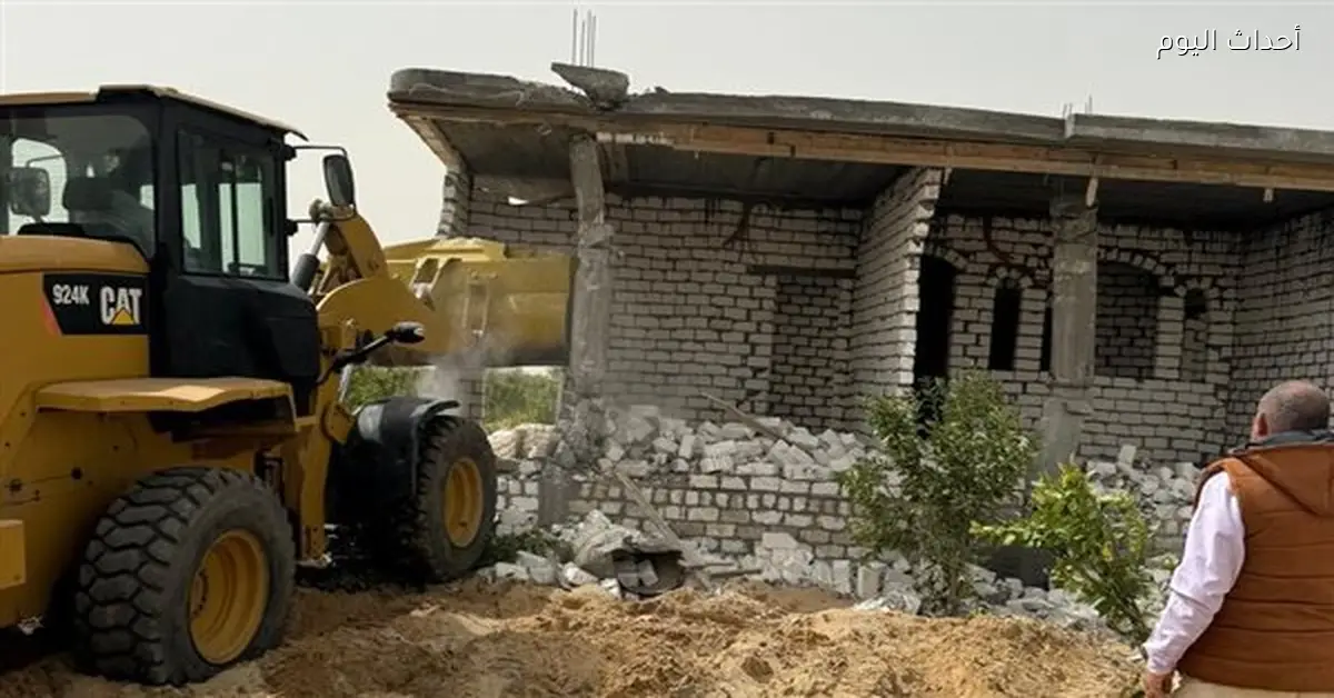 إزالة تعديات على 8 آلاف متر في جهود استصلاح الأراضي