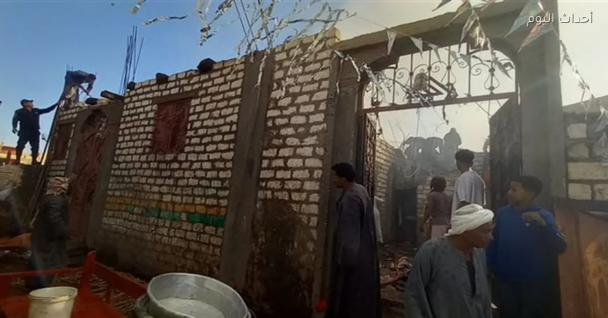 إصابة خمسة أشخاص في حريق منزل ببهجورة شمال قنا