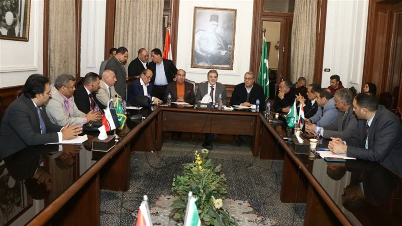 جانب من اجتماع المكتب التنفيذى لحزب الوفد