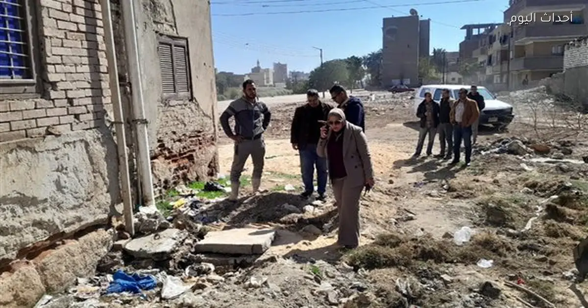 استمرار تطوير الصرف الصحي في حي العتالين بأسيوط