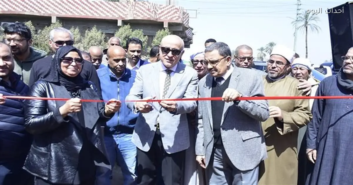 افتتاح مشروع الصرف الصحي بقرية العشي بتكلفة 60 مليون جنيه