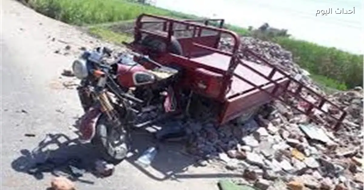 انقلاب تروسيكل يصيب 6 أشخاص في منفلوط