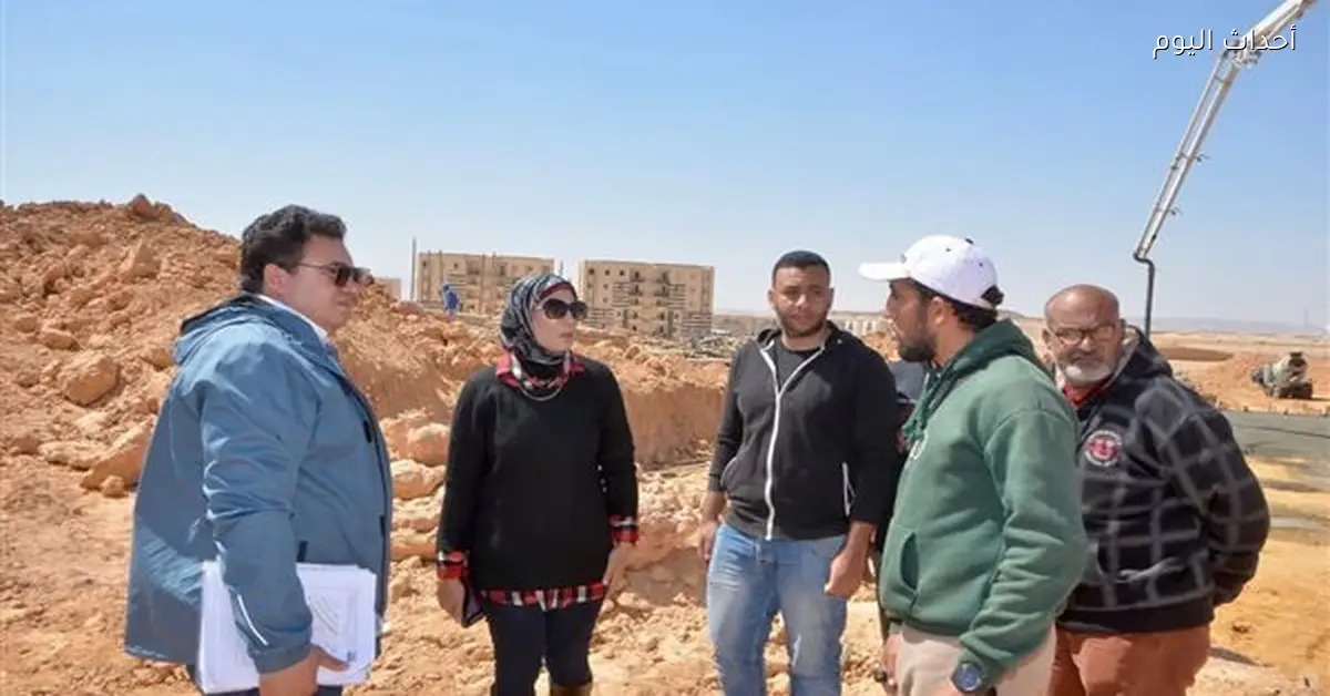 بدء تنفيذ 5 عمارات بمشروع الإسكان المتوسط في السويس الجديدة