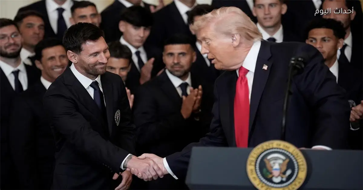 ترامب يقول لميسي ابني من كبار مشجعيك ويحب رونالدو أيضا