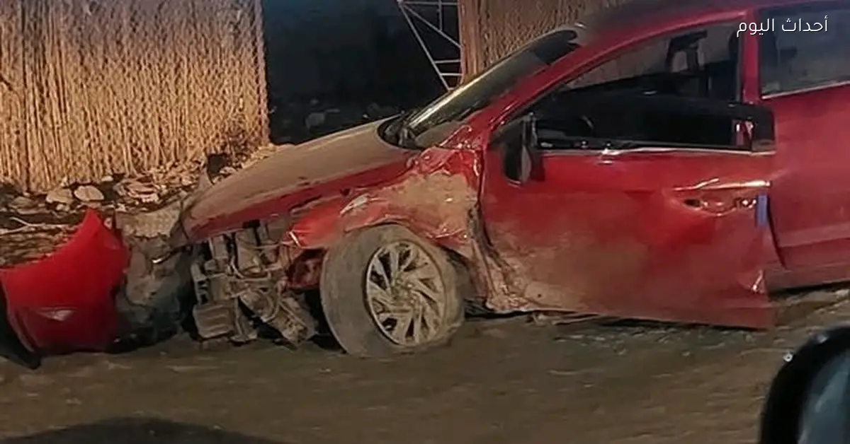 تصادم سيارتين في ديروط يسفر عن إصابة 4 أشخاص