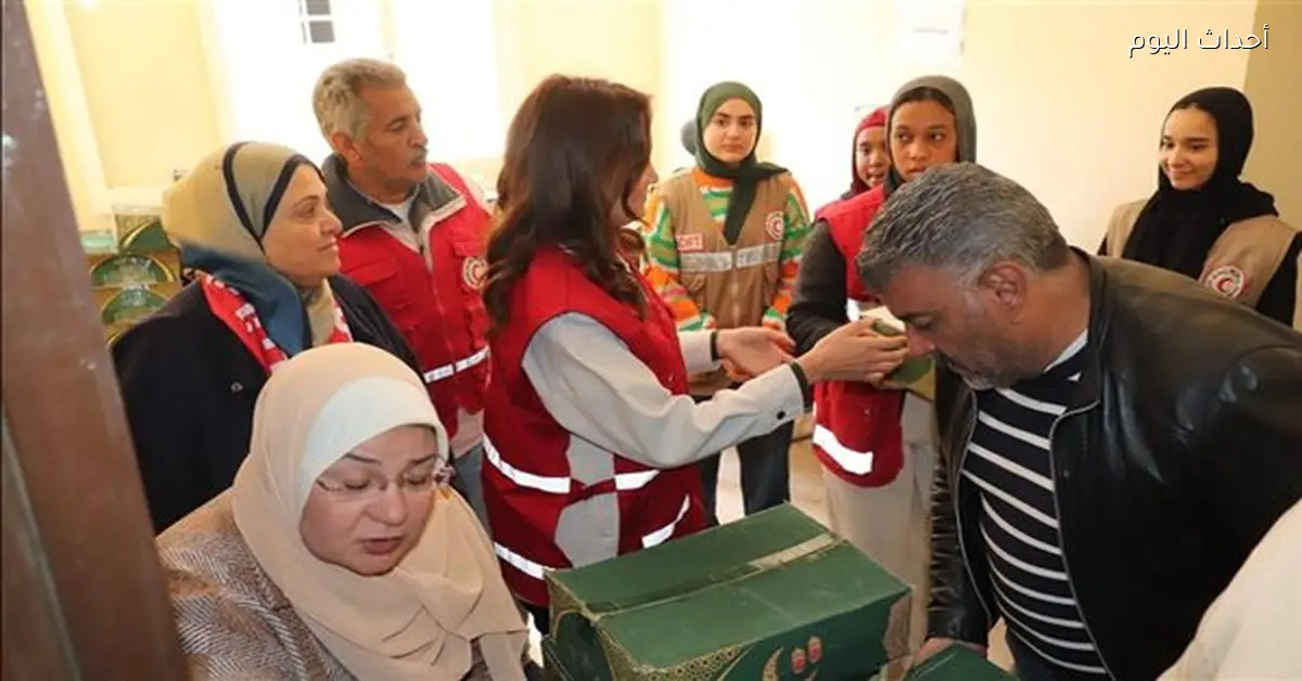 توزيع مواد غذائية على الأسر المستحقة في روضة السودان