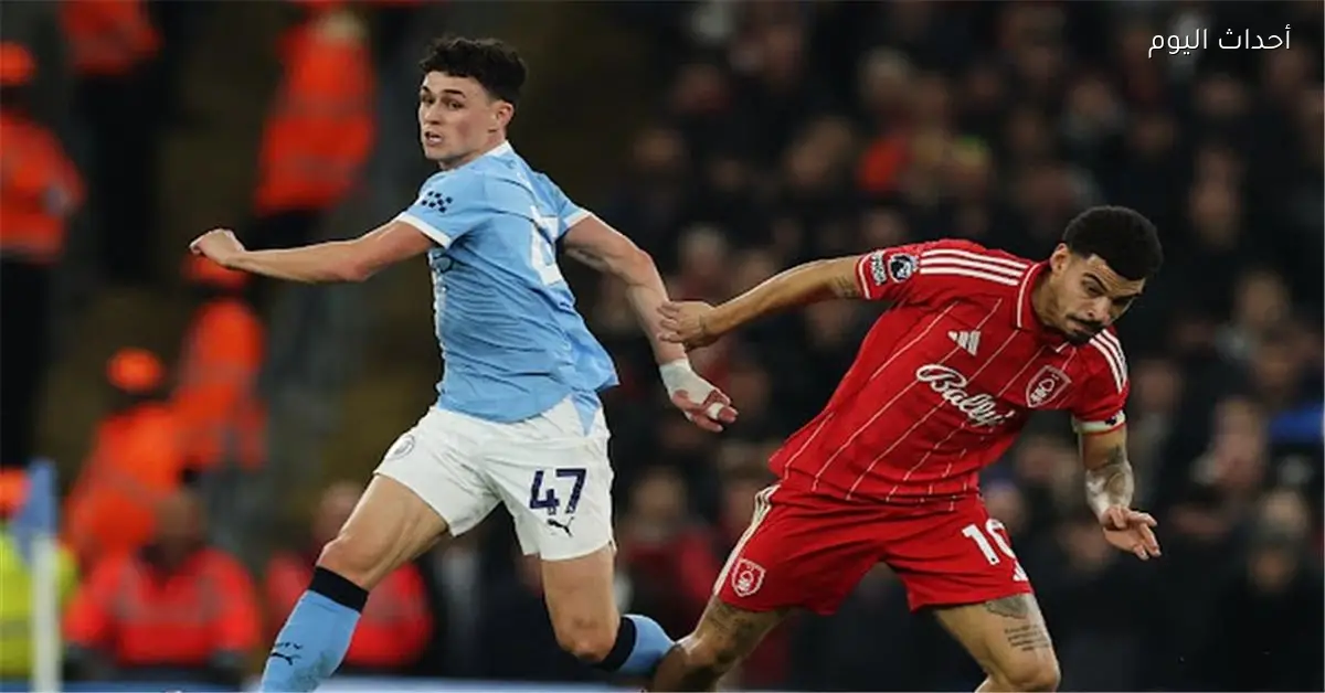 جيبس وايت يعادل لنوتينجهام ورودري يمنح مانشستر سيتي التقدم مجددا