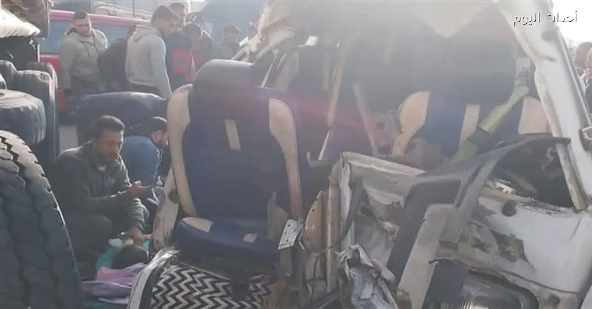 حادث بلبيس يودي بحياة طفل وإصابة 9 آخرين