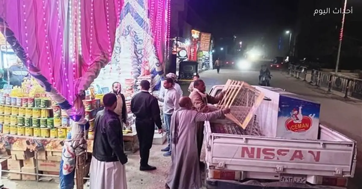 حملات إزالة التعديات على حرم الطريق العام في دراو