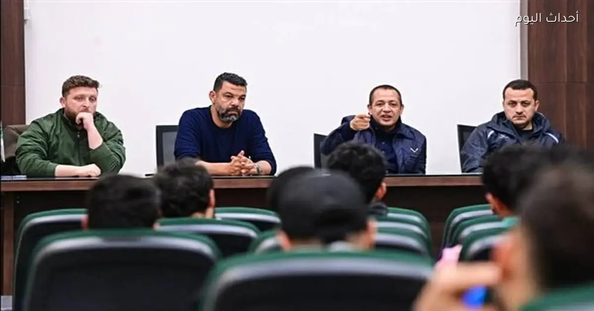 رئيس الاتحاد السكندري يدعم اللاعبين قبل بداية الدور الثاني للدوري الممتاز