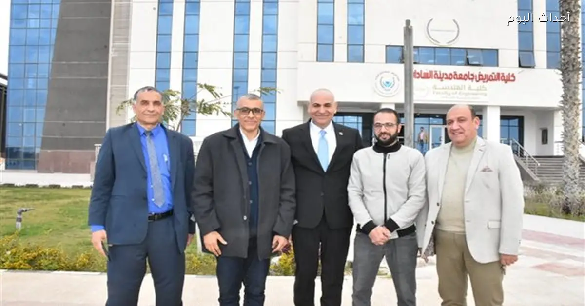 رئيس جامعة مدينة السادات يتفقد تجهيزات كلية الهندسة