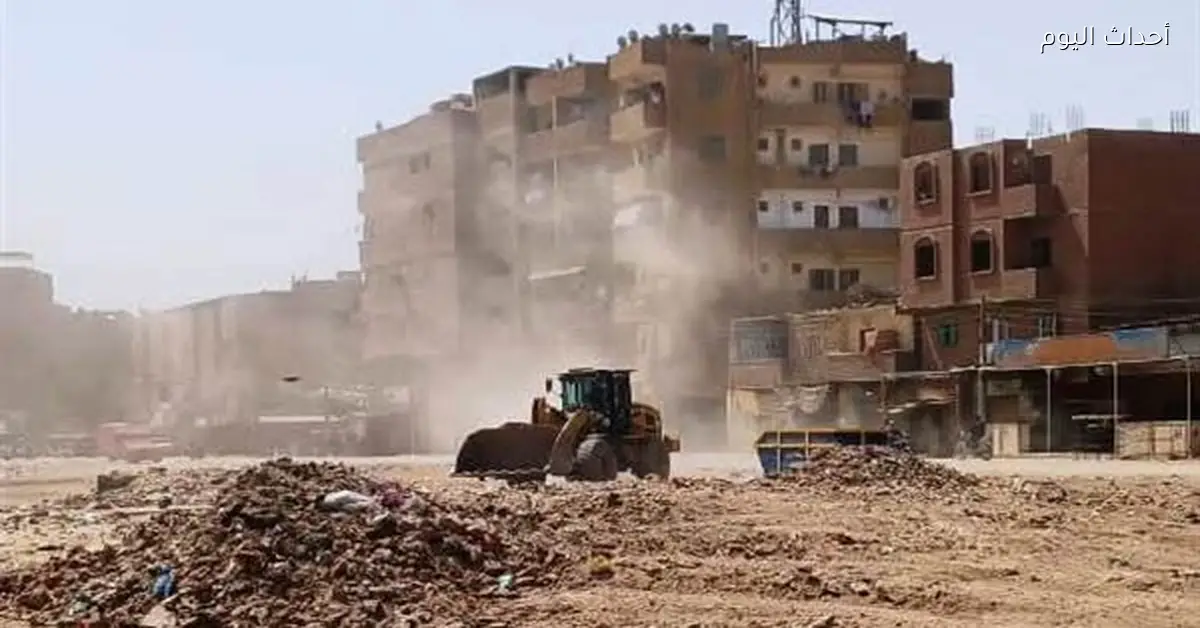 رفع 51 حالة إشغال و160 طن مخلفات في أسوان