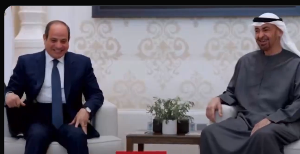 الرئيس السيسي مع رئيس الإمارات