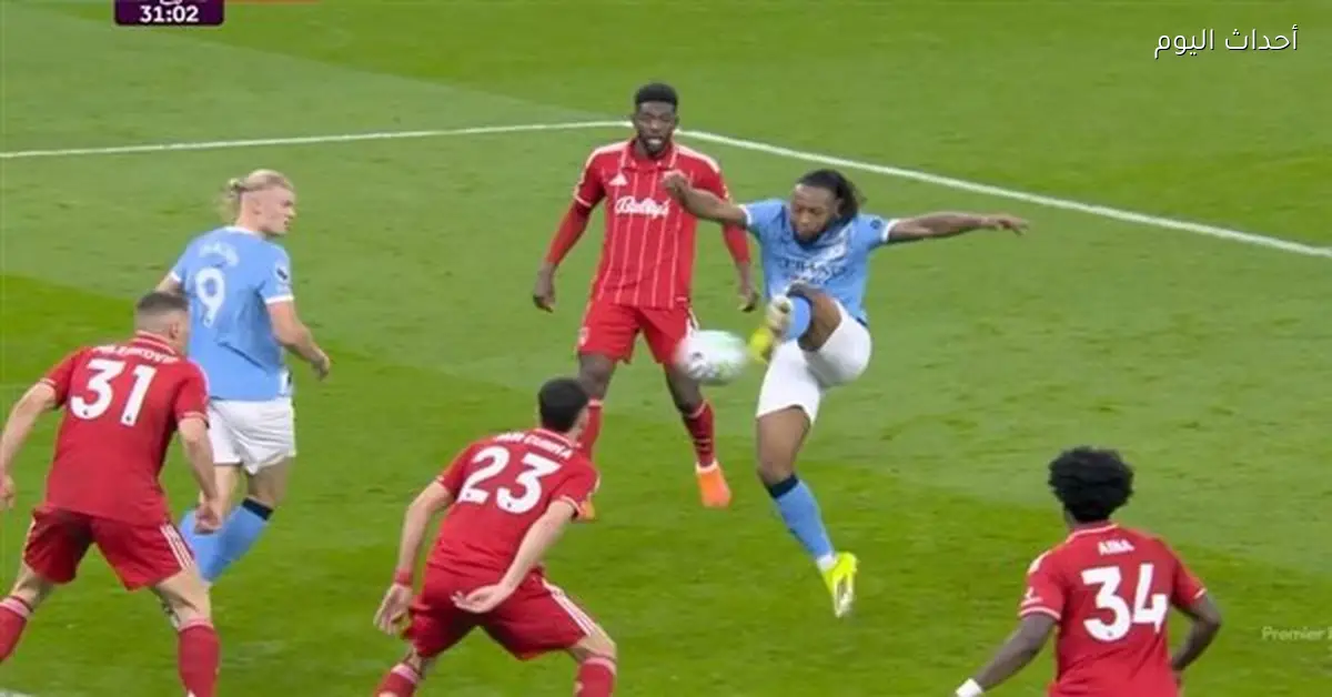 سيمينيو يضع مانشستر سيتي في المقدمة ضد نوتينجهام في الشوط الأول