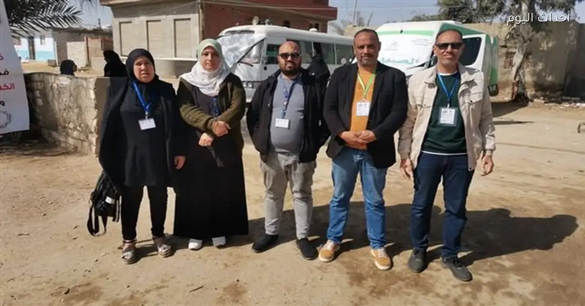 قافلة طبية تخدم 1098 مواطنًا في قرية يوسف السباعي بالسويس