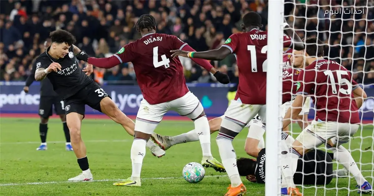 مانشستر سيتي يستعد لمباراته القادمة بعد التعادل مع وست هام في الدوري الإنجليزي