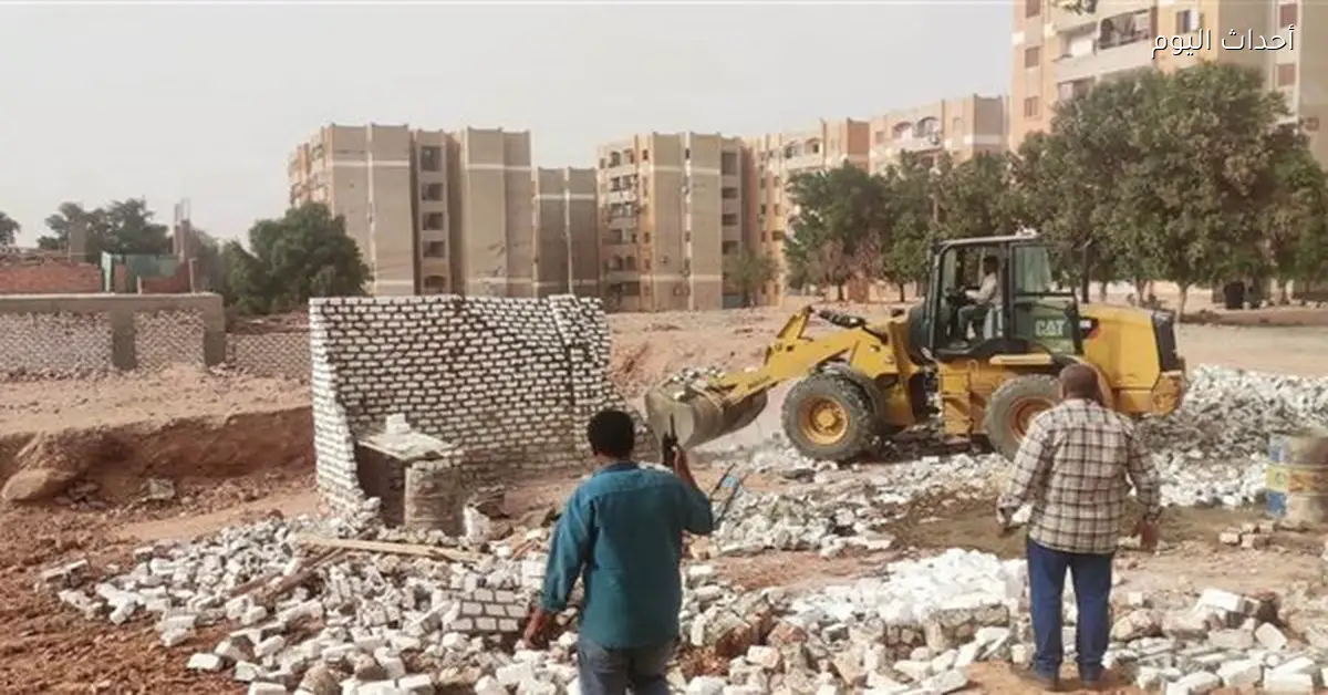 محافظ أسوان يوجه بإزالة 3 تعديات في الصداقة الجديدة