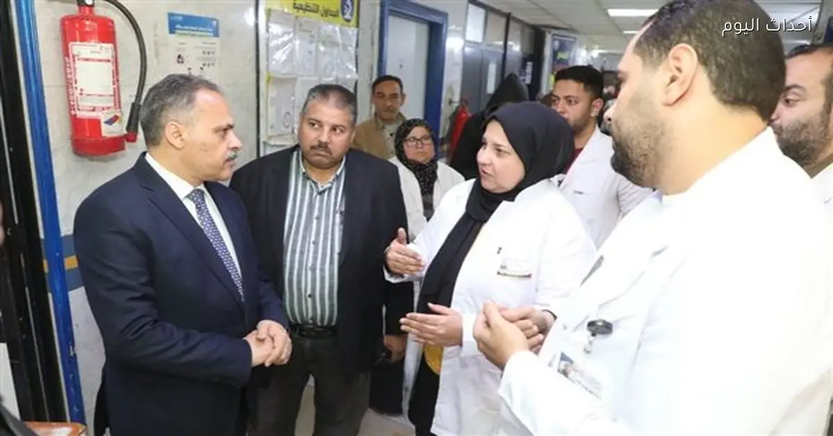 محافظ الشرقية يزور مستشفى ديرب نجم ويشدد على صحة المواطن
