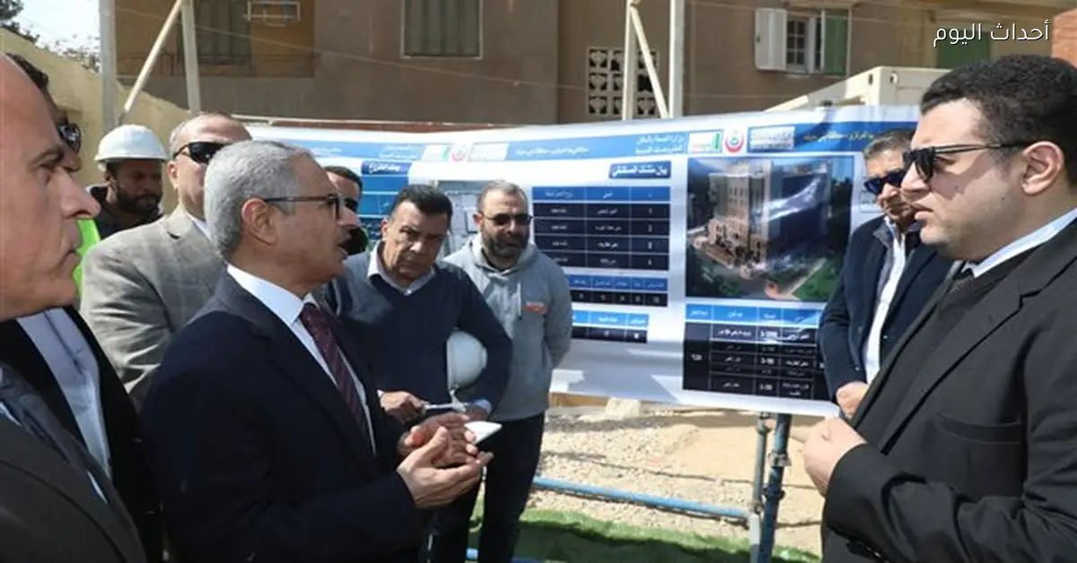 محافظ بني سويف يتفقد مراحل تنفيذ مستشفى ببا المركزي