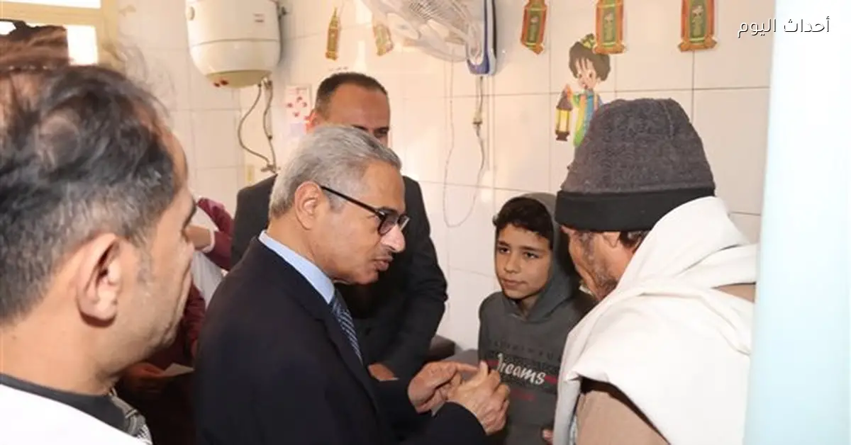 محافظ بني سويف يوجه بتحسين خدمات النظافة في مستشفى الفشن