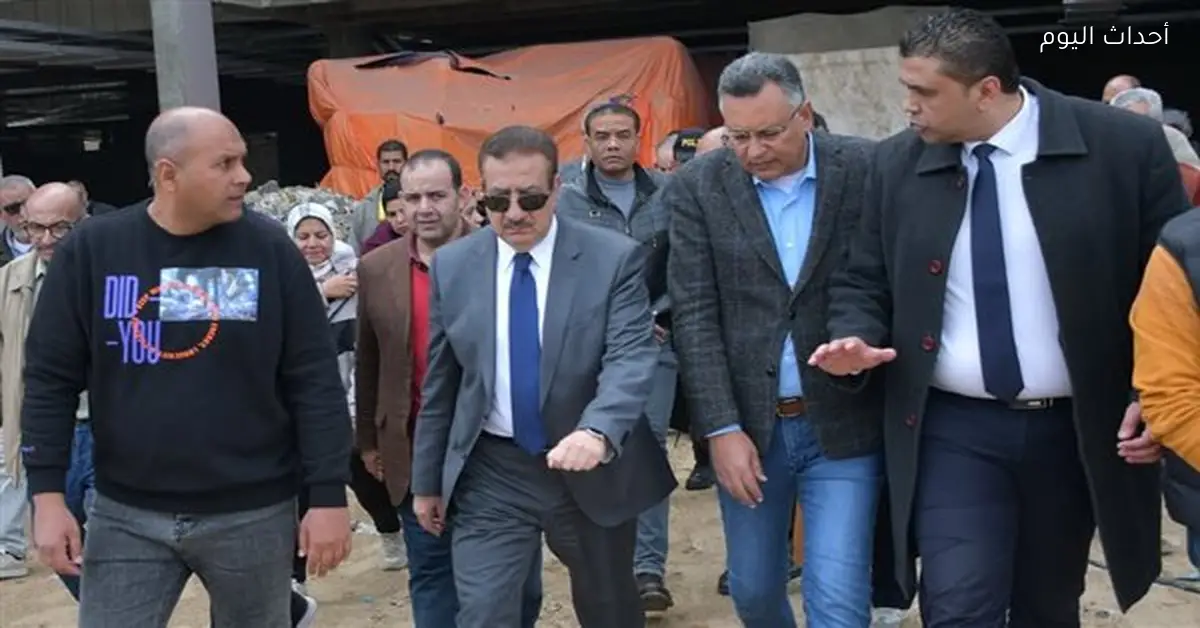 محافظ بورسعيد وقيادات وادي النيل والنادي المصري يتفقدون استاد بورسعيد