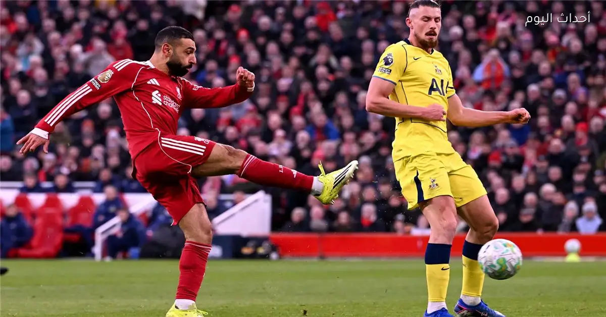 محمد صلاح في مباراة ليفربول وتوتنهام بالدوري الإنجليزي