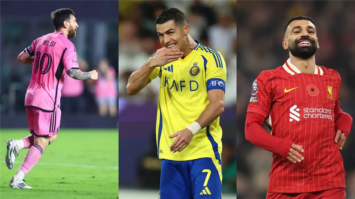 محمد صلاح - رونالدو - ميسي 