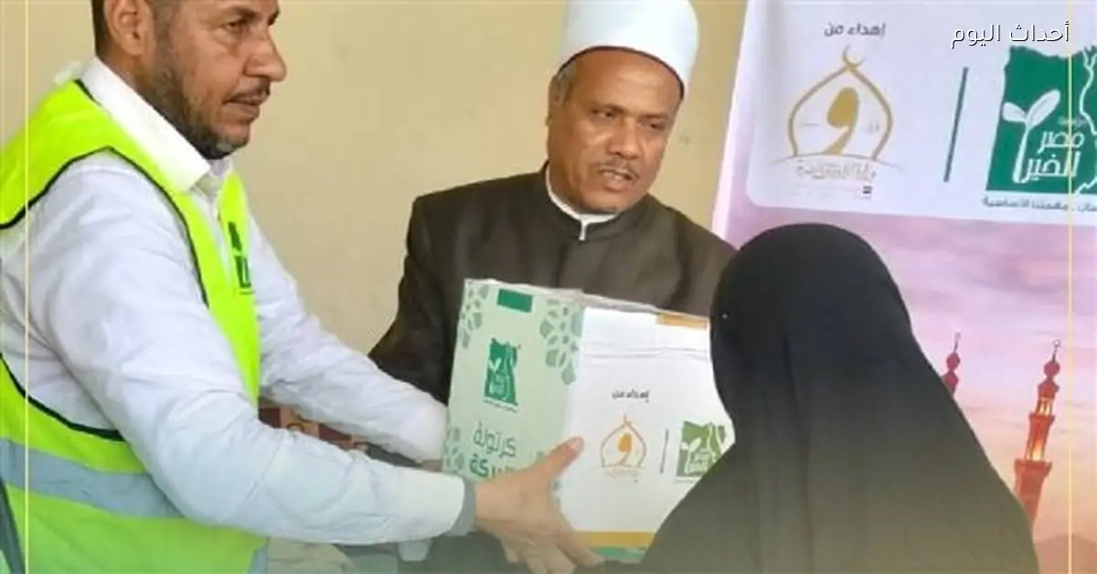 مدير أوقاف قنا يستلم 5 أطنان لحوم للأسر المحتاجة