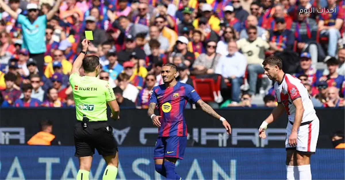 مستوى مميز للاعب في مباراة برشلونة ورايو فاليكانو بالدوري الإسباني