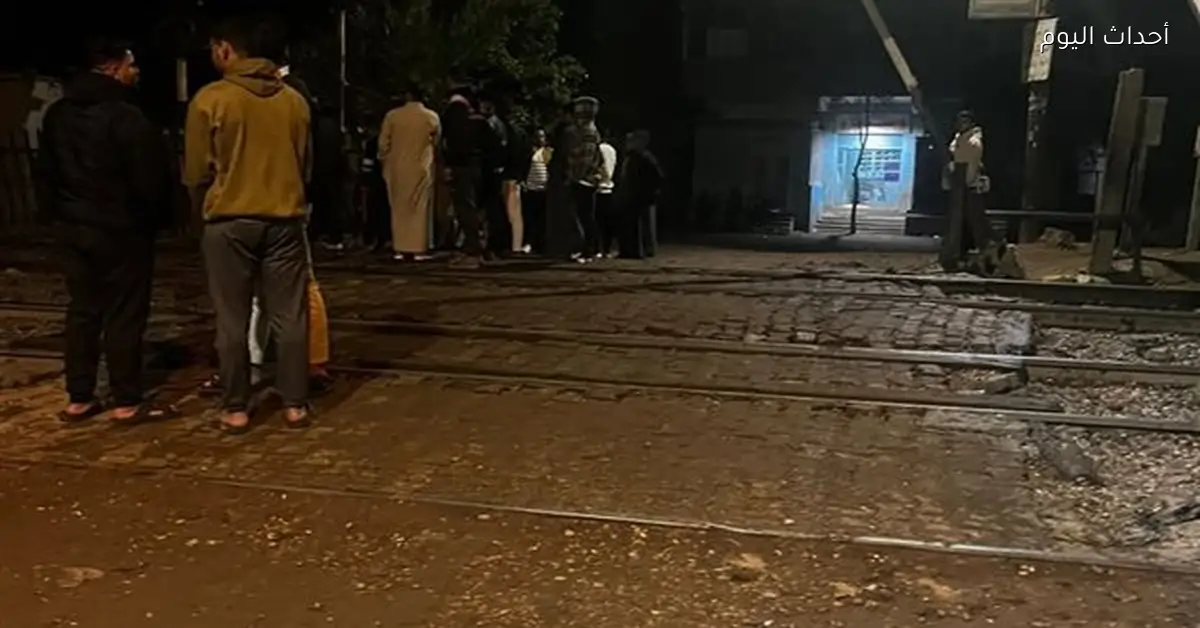 مصرع شخصين إثر حادث قطار في مركز الواسطى ببني سويف