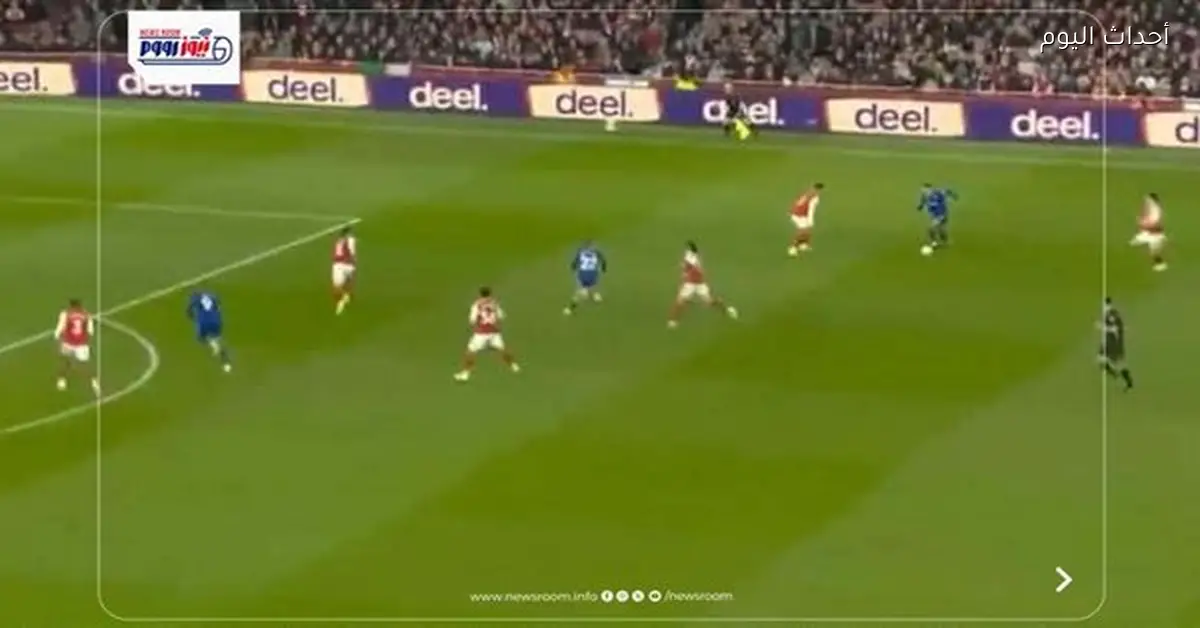 ملخص الشوط الأول لمباراة آرسنال وإيفرتون في الدوري الإنجليزي
