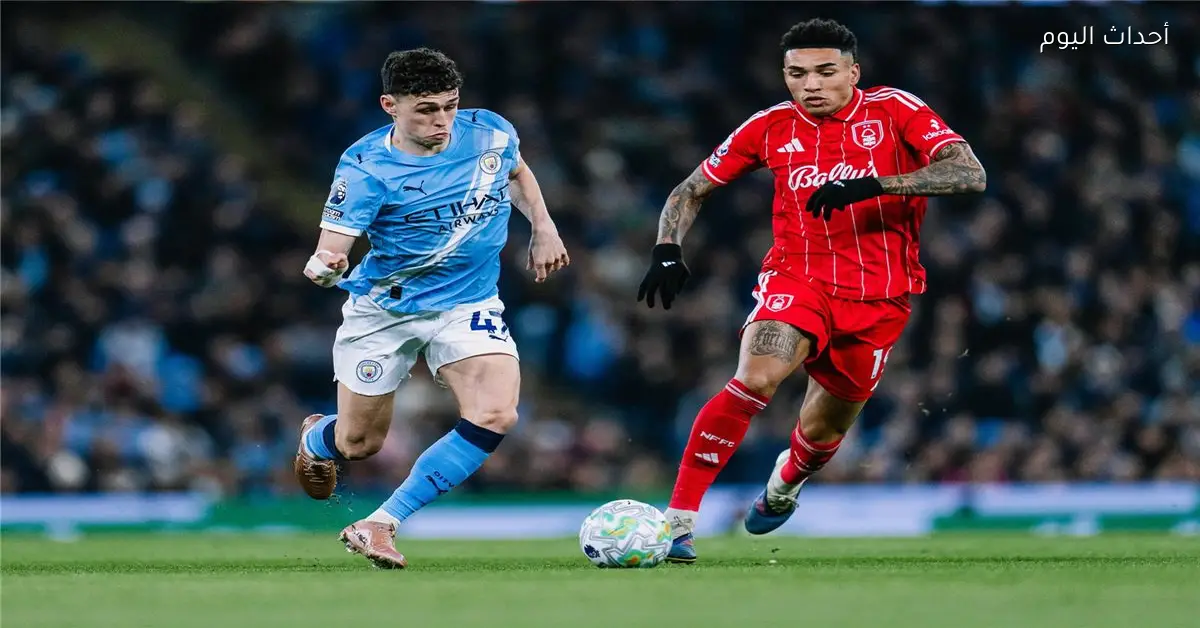 موعد مباراة مانشستر سيتي المقبلة بعد التعادل مع نوتينجهام فورست بالدوري الإنجليزي