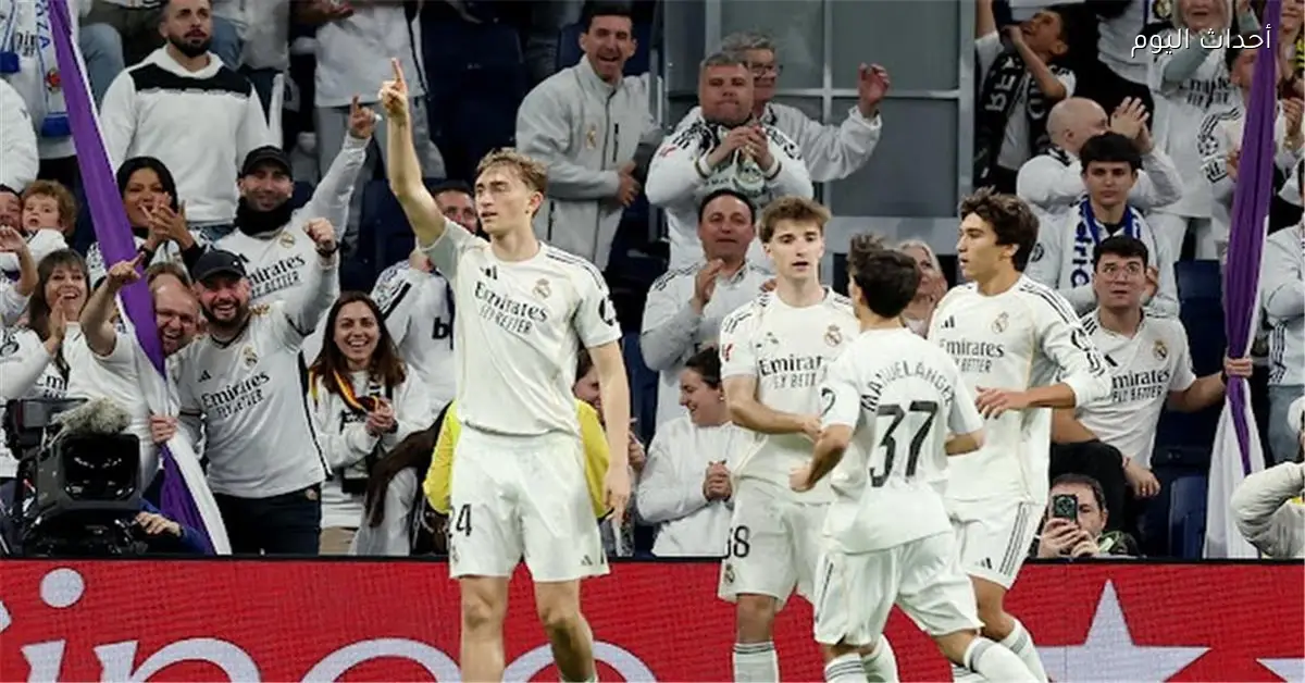 هويسن يسجل الهدف الثالث لريال مدريد برأسية متقنة أمام إلتشي
