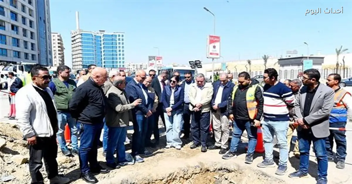 وزيرة الإسكان تتابع تشغيل خط مياه بزهراء المعادي