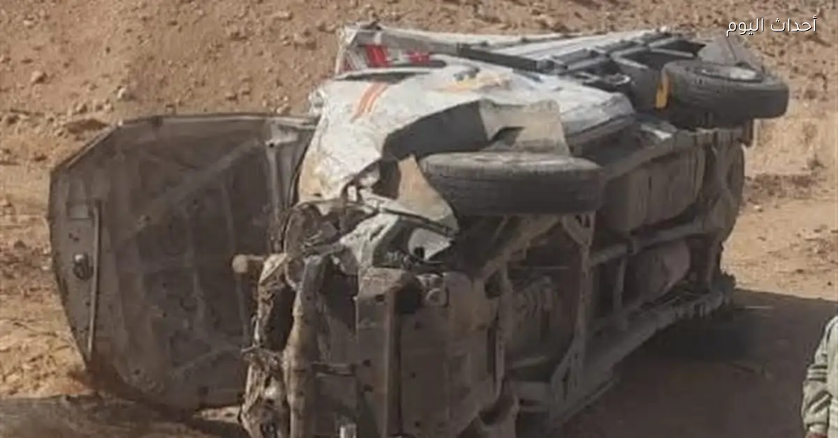 إصابة شخصين بحادث انقلاب سيارة نصف نقل في السويس