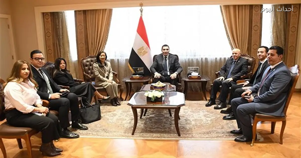 اجتماع وزير الشباب مع الممثل المقيم لبرنامج الأمم المتحدة الإنمائي