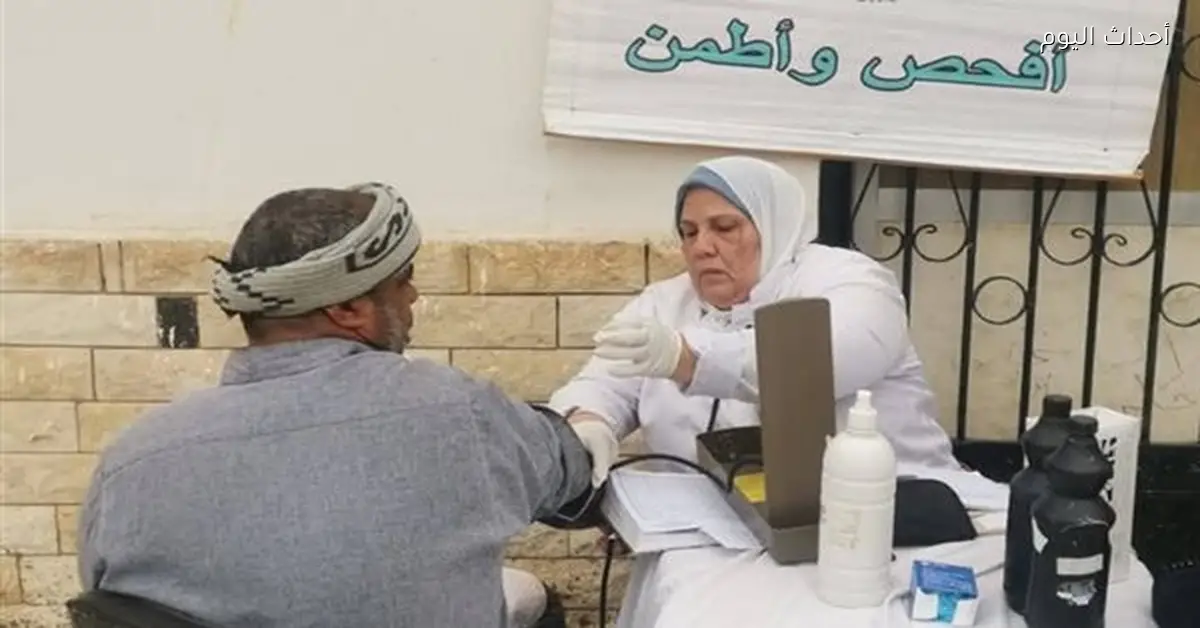 اختتام القافلة الطبية المجانية بكبريت المفارق بفحص 1127 مواطنا