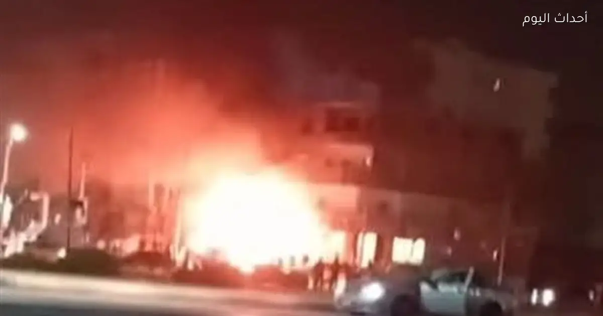 الحماية المدنية بالسويس تخمد حريق سوبر ماركت في السلام