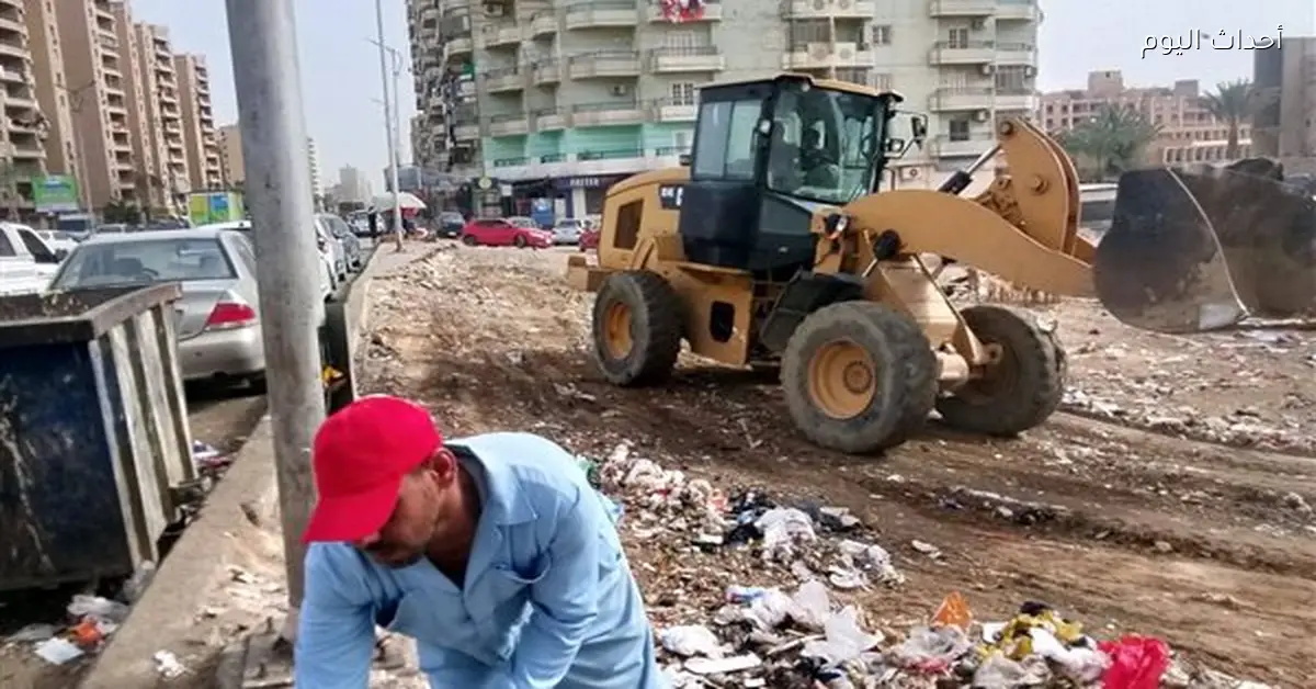 حملات نظافة في حي فيصل بالسويس لتحسين الشوارع
