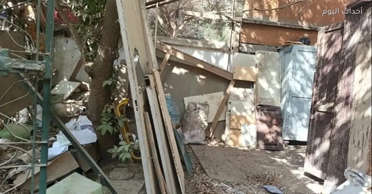 سقوط أجزاء من سقف فصل في مدرسة ليسيه الحرية بالمعادي