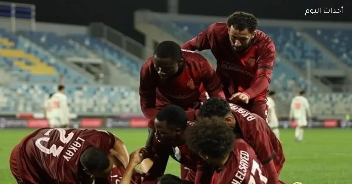 سيراميكا كليوباترا يتقدم بهدف أمام الأهلي في الدقيقة 41