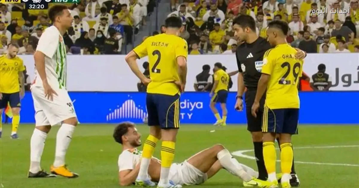 غضب رونالدو من دونجا في مباراة النصر والنجمة