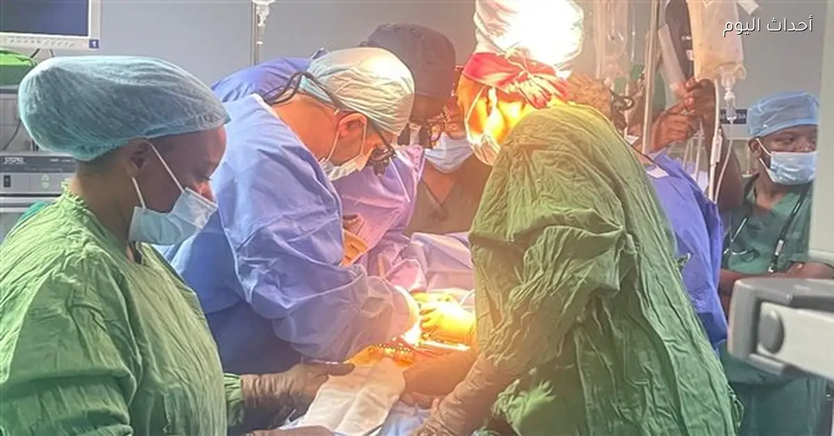 فريق طبي من جامعة المنصورة ينفذ جراحات قلب في تنزانيا
