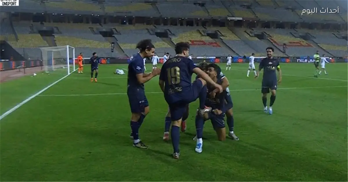 فيديو حسام عبد المجيد يحرز الهدف الرابع للزمالك في شباك المصري