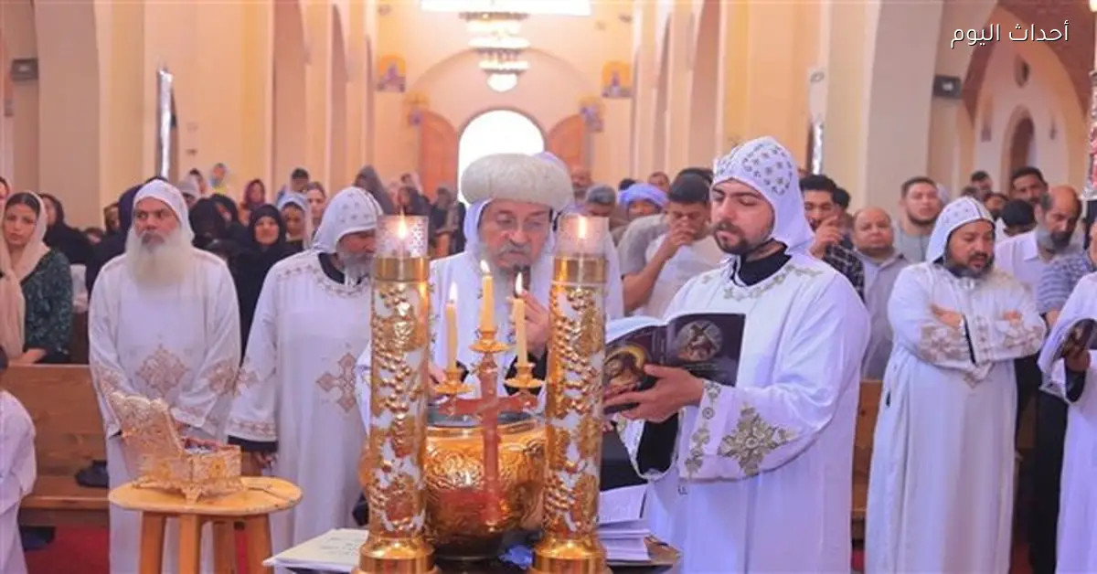 قداس خميس العهد برئاسة الأنبا يواقيم بدير الأنبا متاؤس