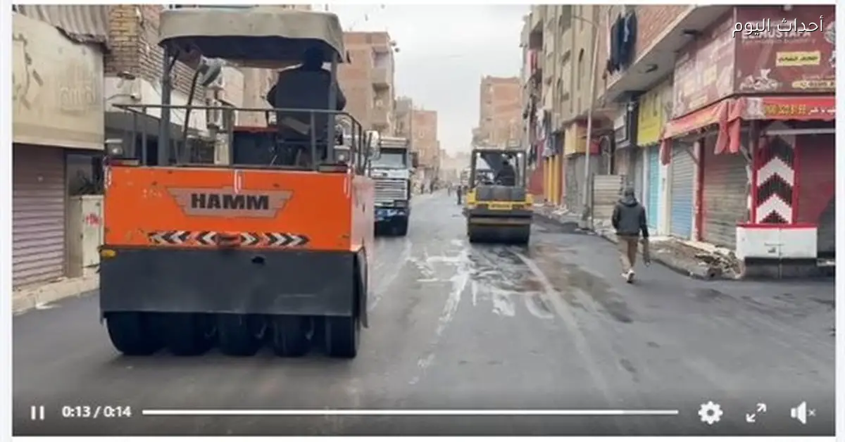 محافظ الجيزة يتابع تطوير طريق المنوات في أبو النمرس