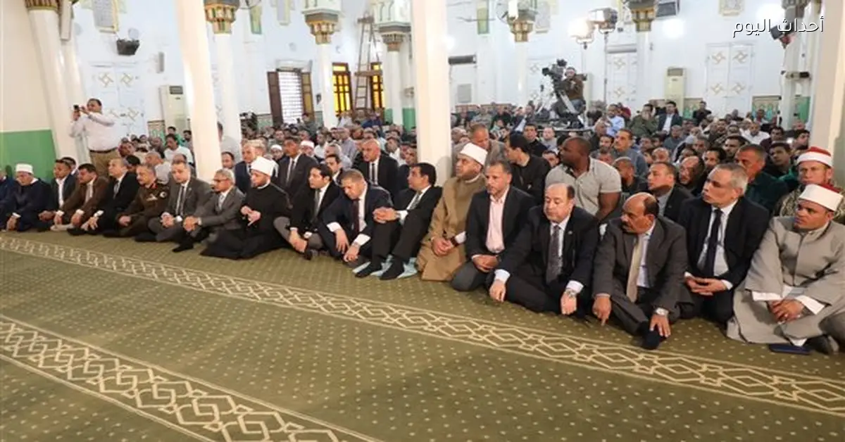 محافظ بني سويف يشكر الأوقاف والتليفزيون المصري بحضور أسامة الأزهري